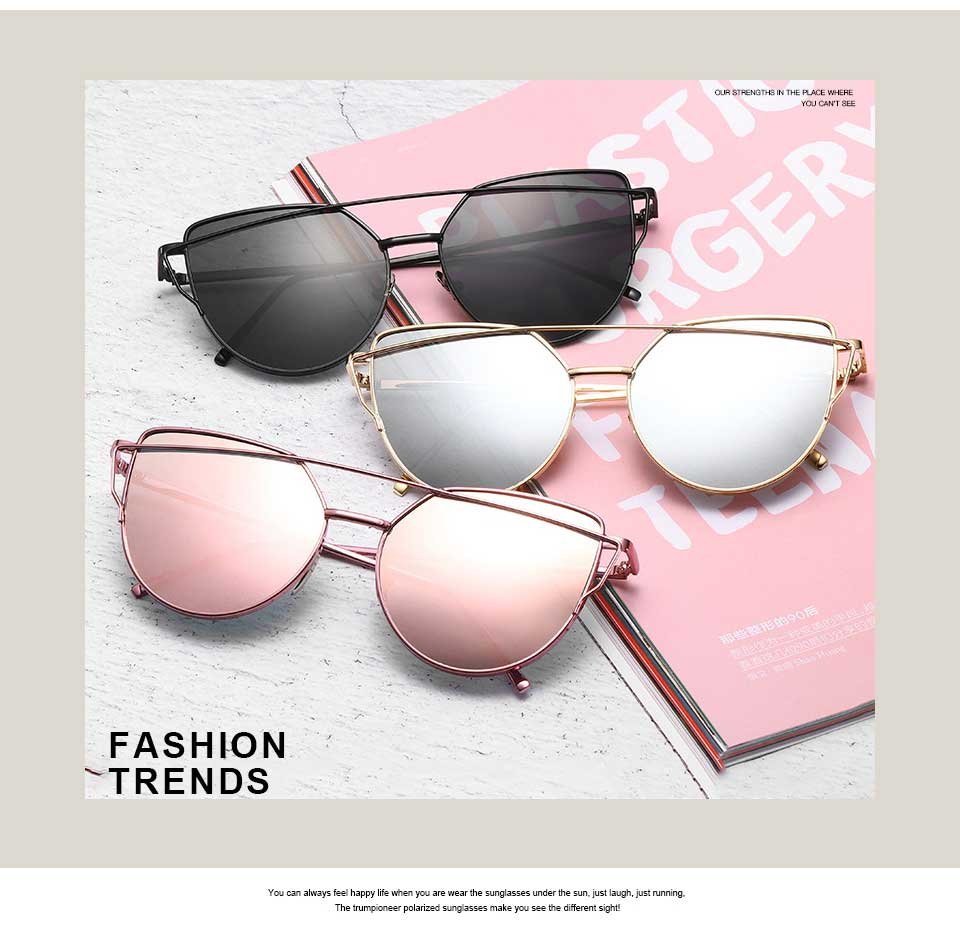 Metal Frame Cat Eye Glasses