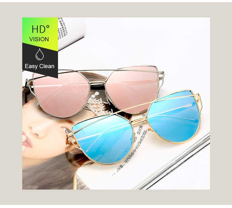 Reflective Aviator Sunglasses