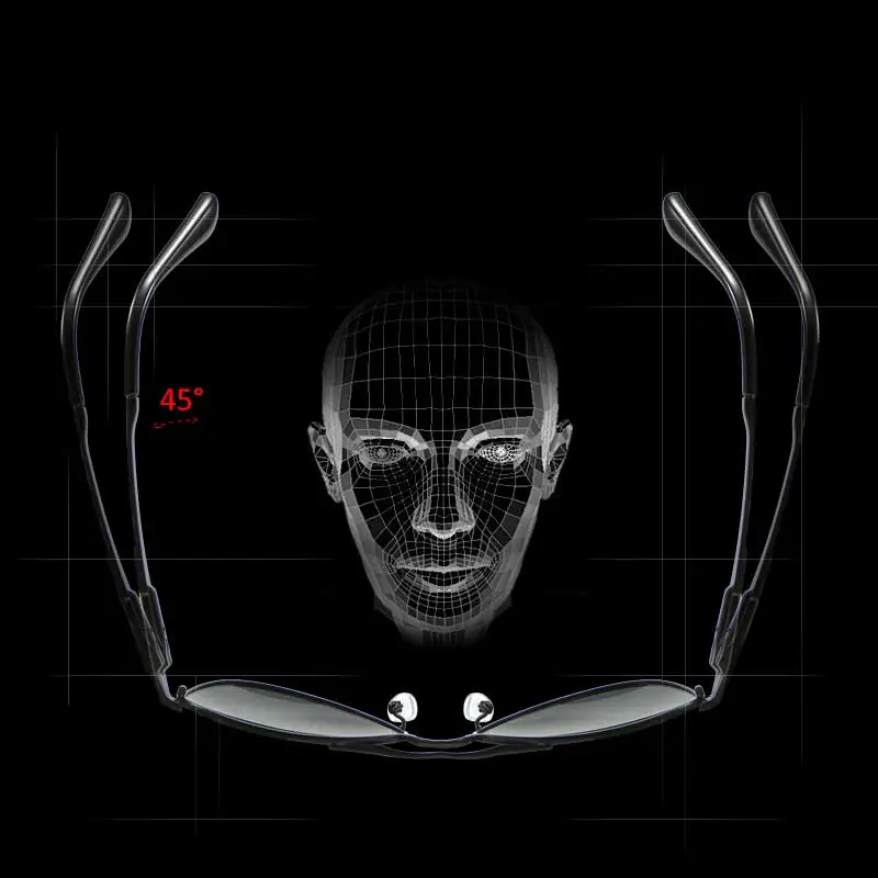 Black Aviator Sunglasses