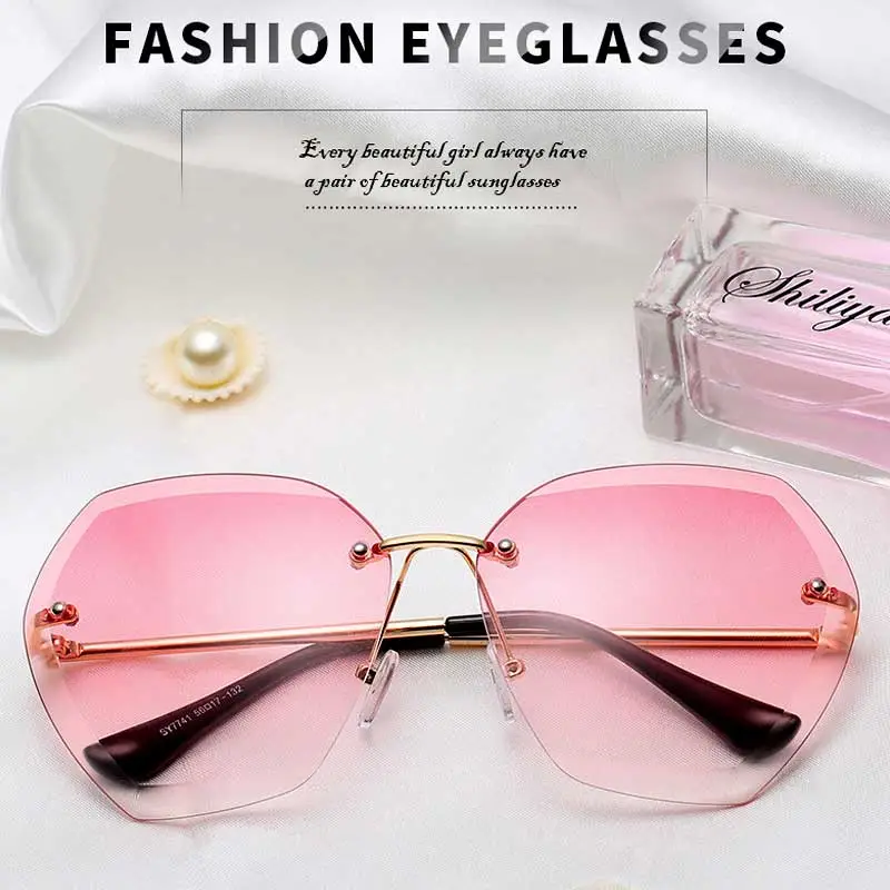Rimless Sunglasses Mens
